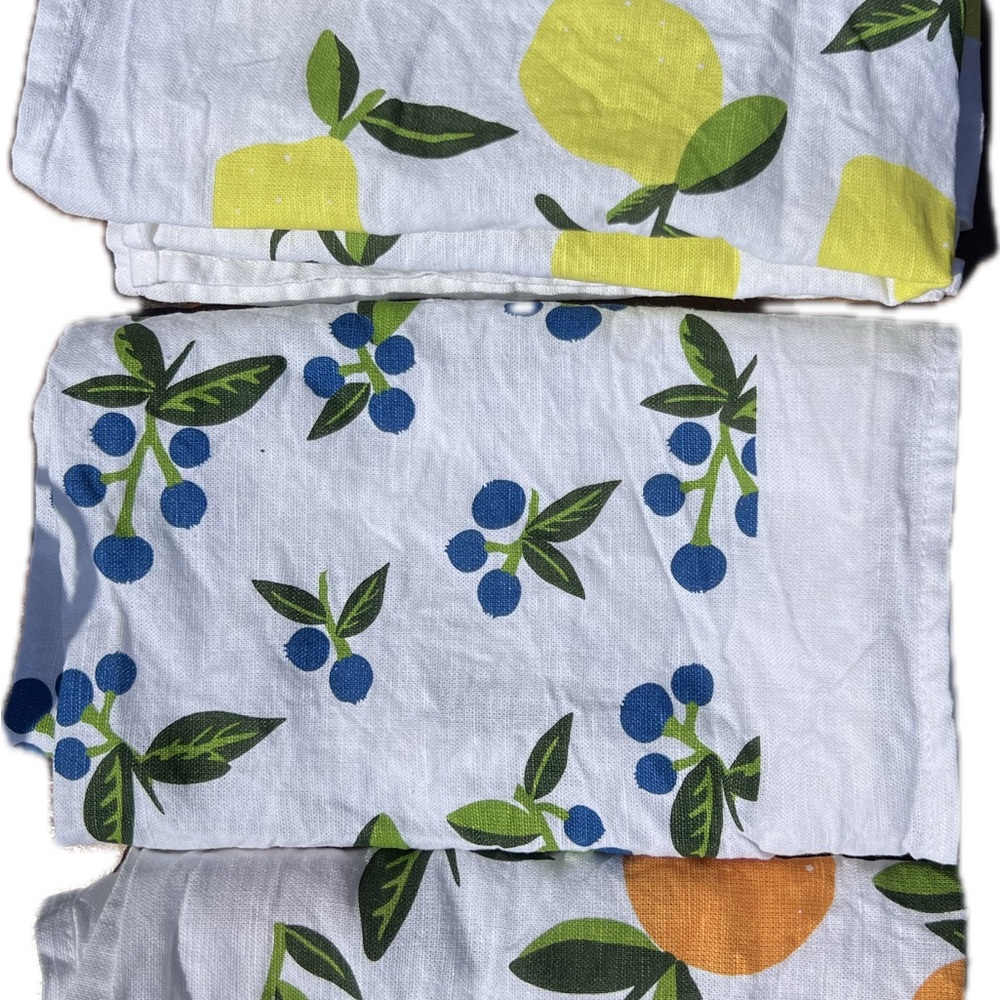 Fruit Print Tea Towels